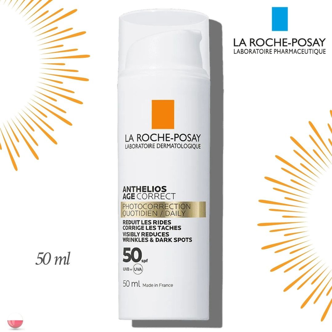 Anthelios age correct 50 la roche posay. Солнца защитный крем тональный эффект Roche Posay SPF 50 Новокузнецк.