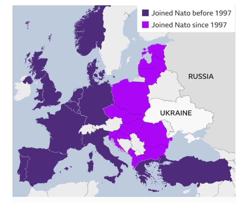 Карта стран нато 2025